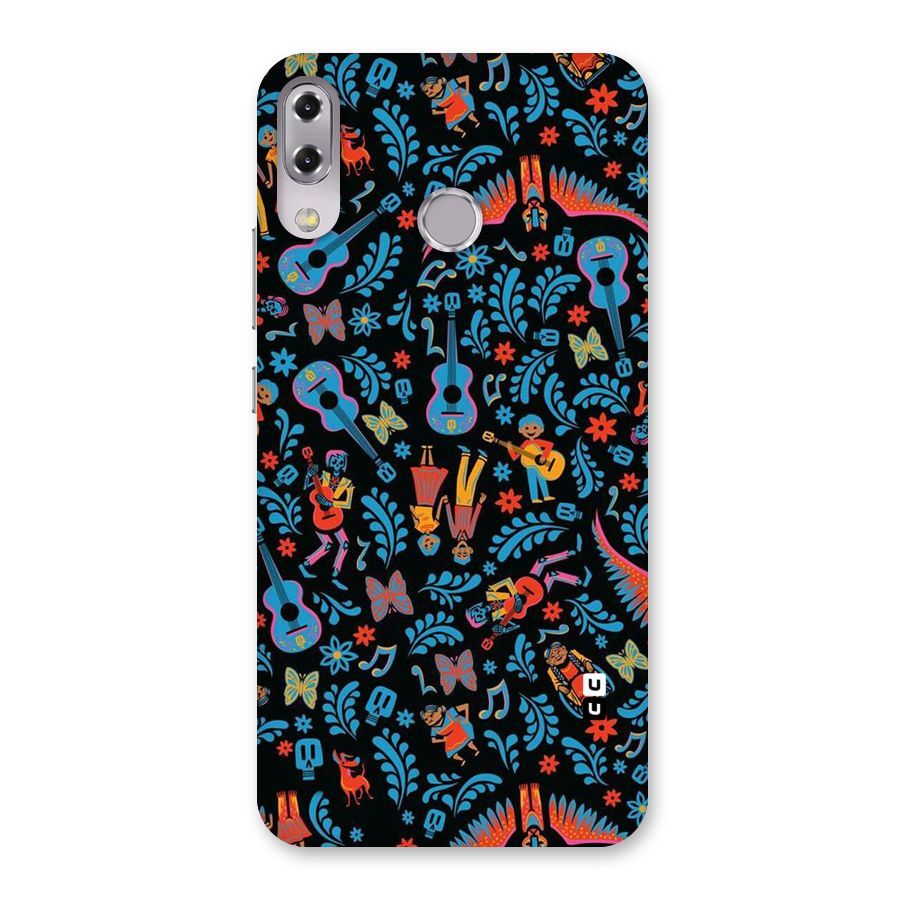 Blue Guitar Pattern Back Case for Zenfone 5Z