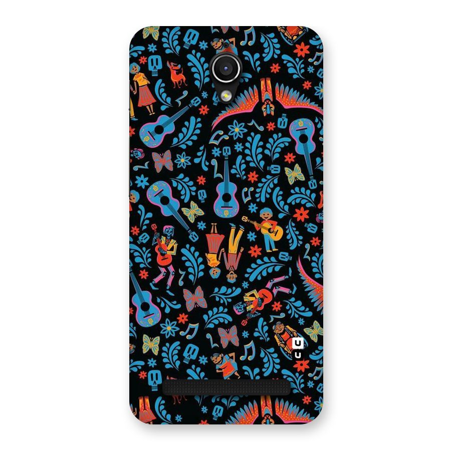 Blue Guitar Pattern Back Case for Zenfone Go