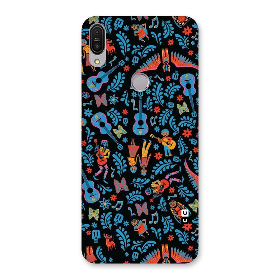 Blue Guitar Pattern Back Case for Zenfone Max Pro M1