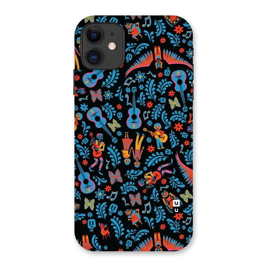 Blue Guitar Pattern Back Case for iPhone 11