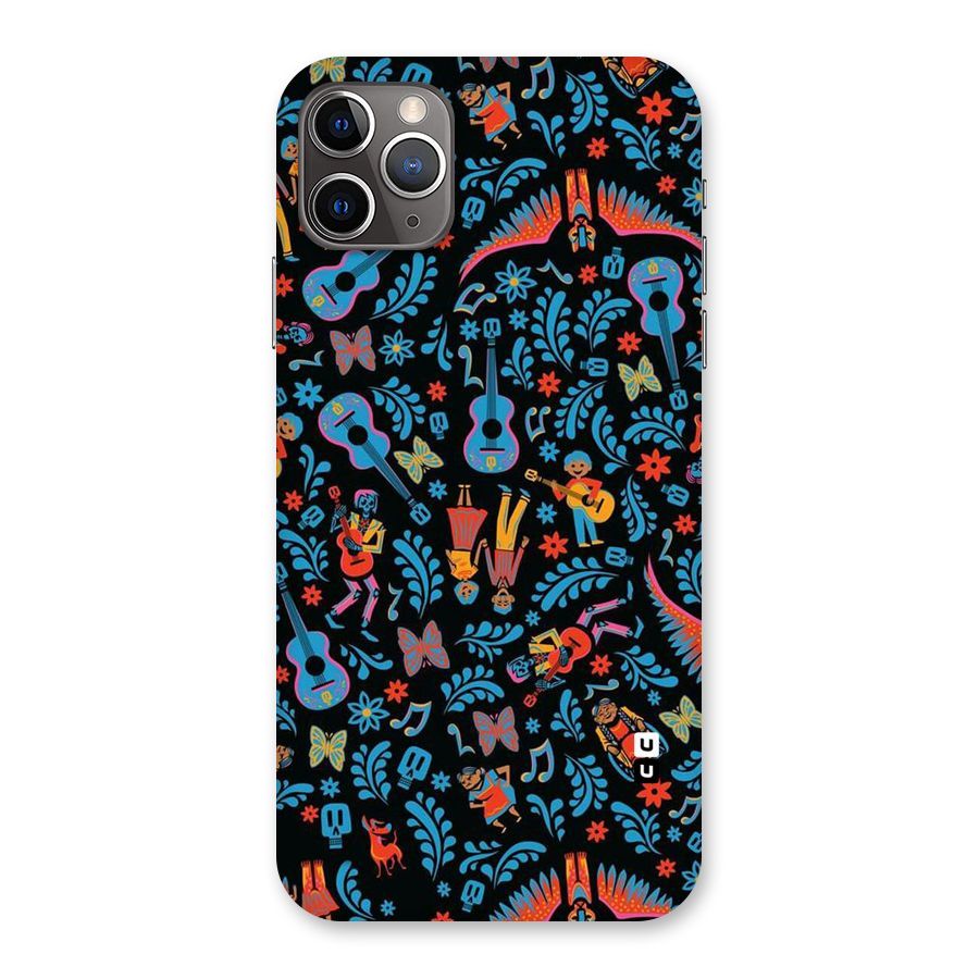 Blue Guitar Pattern Back Case for iPhone 11 Pro Max