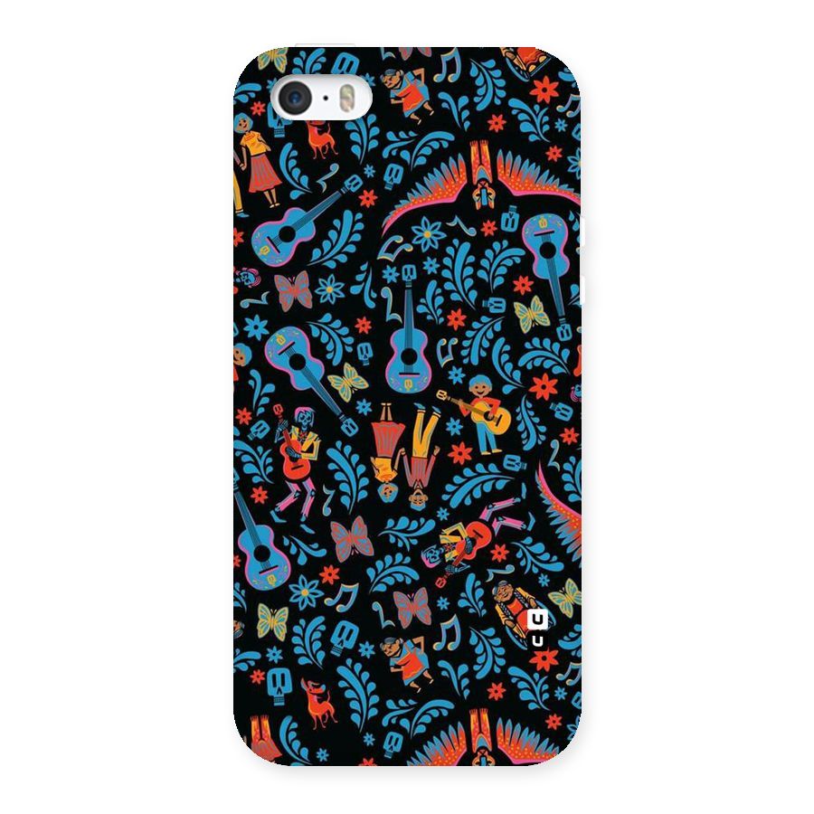 Blue Guitar Pattern Back Case for iPhone 5 5S