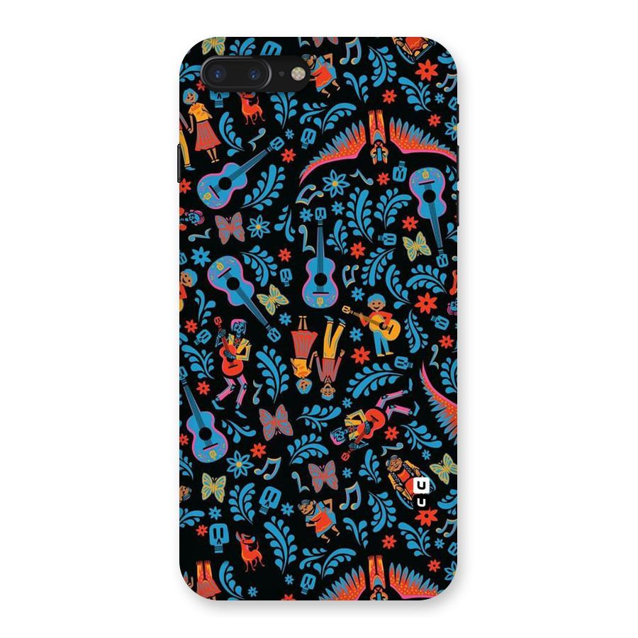Blue Guitar Pattern Back Case for iPhone 7 Plus