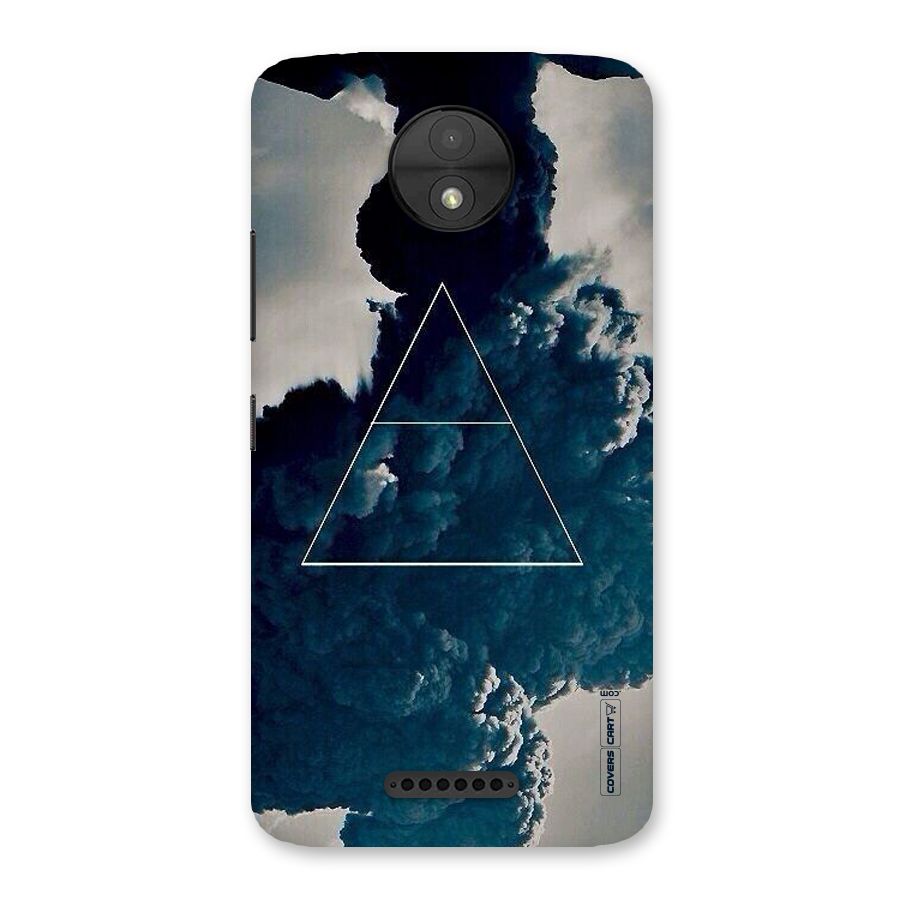 Blue Hue Smoke Back Case for Moto C