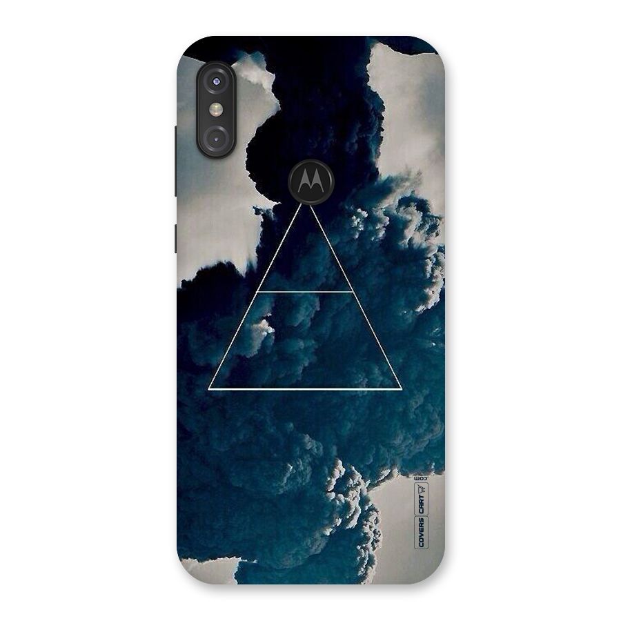 Blue Hue Smoke Back Case for Motorola One Power