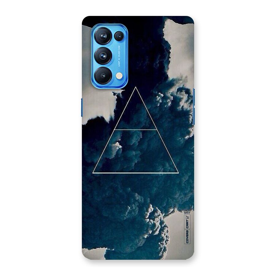 Blue Hue Smoke Back Case for Oppo Reno5 Pro 5G