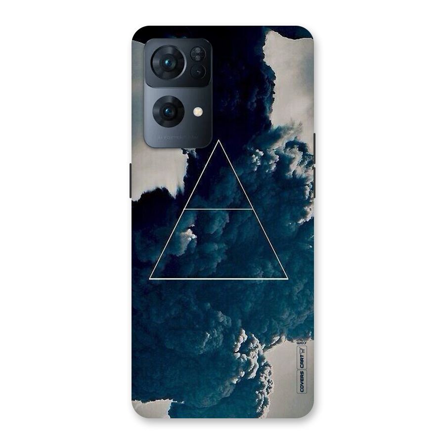 Blue Hue Smoke Back Case for Oppo Reno7 Pro 5G