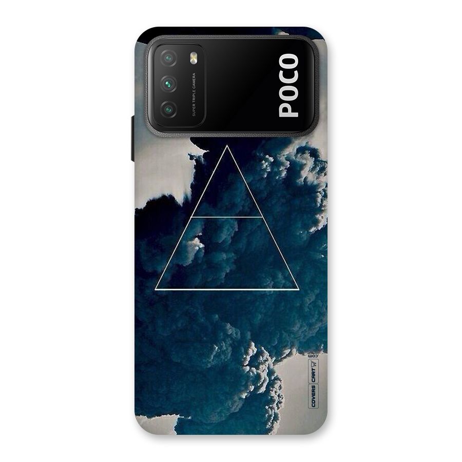 Blue Hue Smoke Back Case for Poco M3