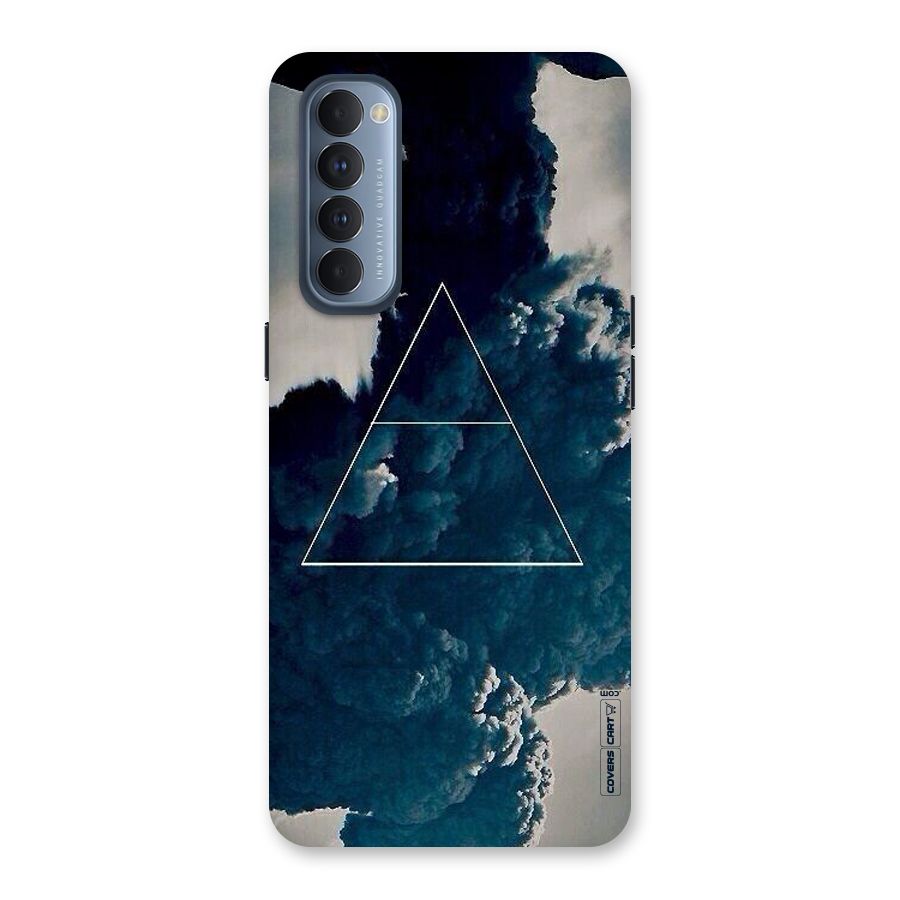 Blue Hue Smoke Back Case for Reno4 Pro
