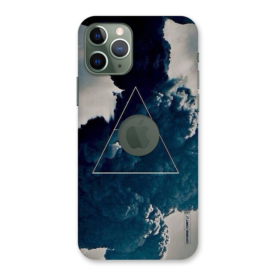 Blue Hue Smoke Back Case for iPhone 11 Pro Logo  Cut