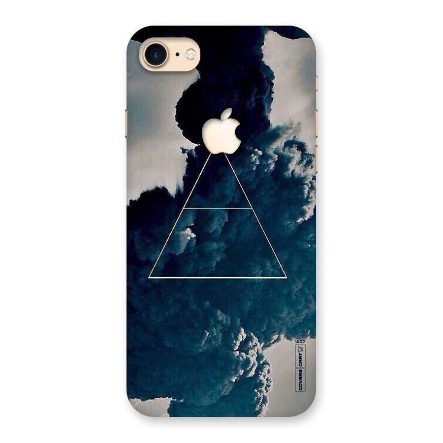 Blue Hue Smoke Back Case for iPhone 7 Apple Cut