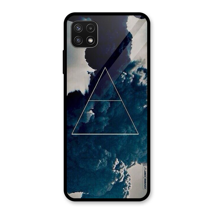 Blue Hue Smoke Glass Back Case for Galaxy A22 5G