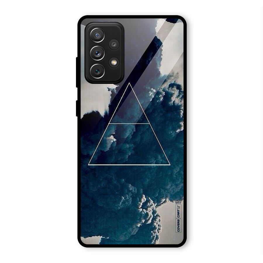 Blue Hue Smoke Glass Back Case for Galaxy A72
