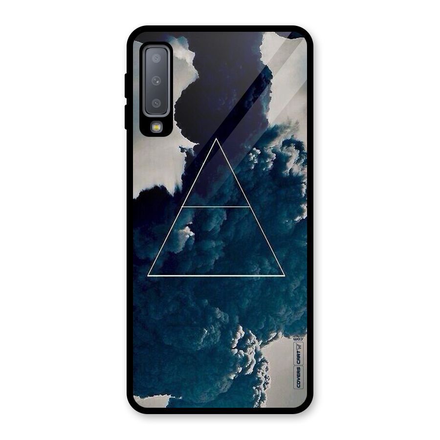 Blue Hue Smoke Glass Back Case for Galaxy A7 (2018)