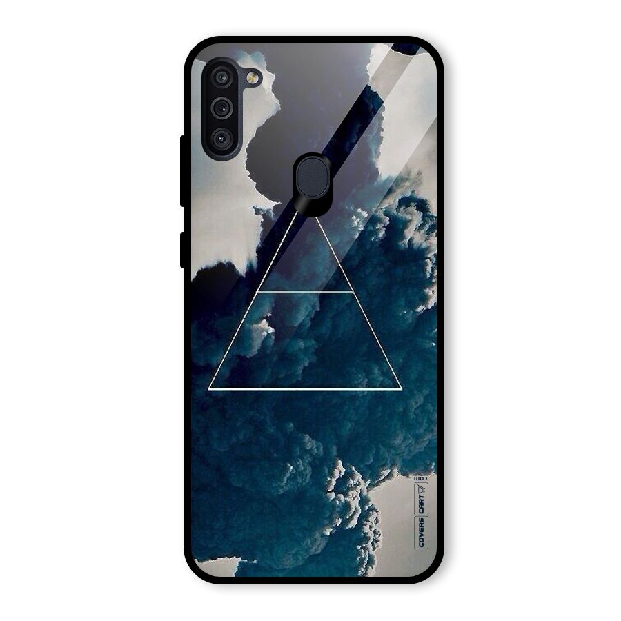Blue Hue Smoke Glass Back Case for Galaxy M11