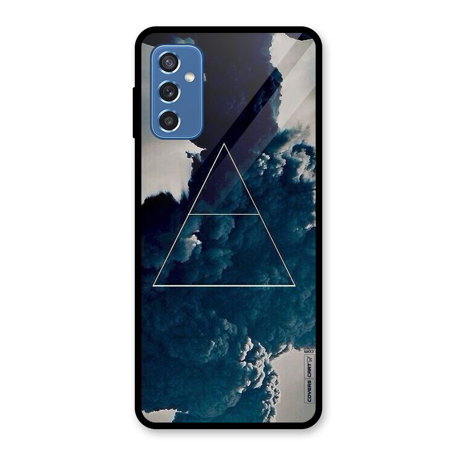 Blue Hue Smoke Glass Back Case for Galaxy M52 5G
