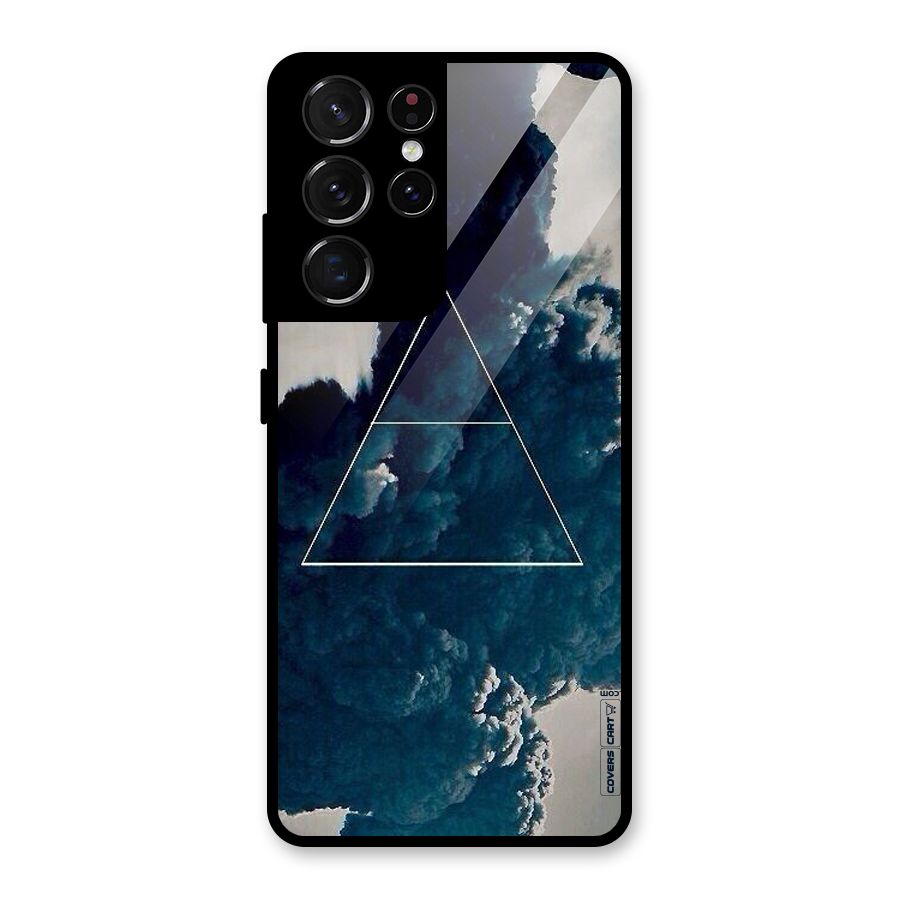 Blue Hue Smoke Glass Back Case for Galaxy S21 Ultra 5G