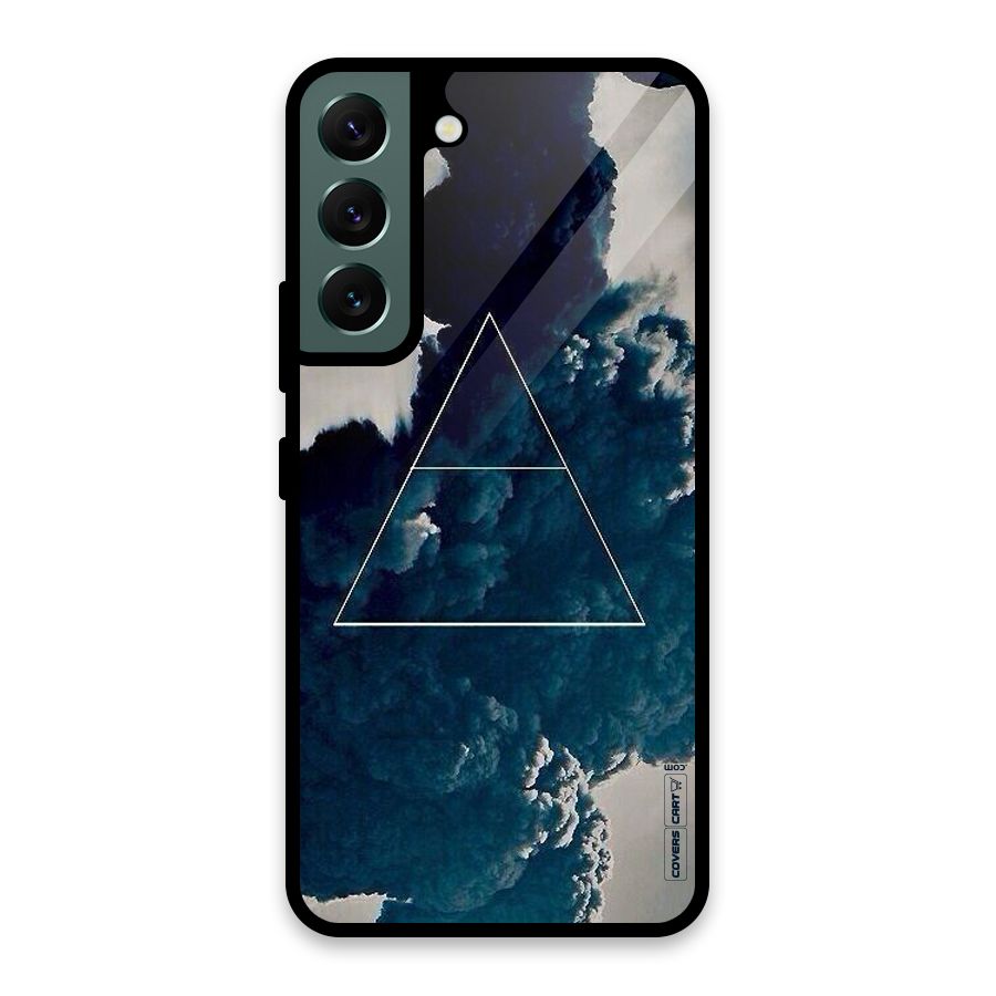 Blue Hue Smoke Glass Back Case for Galaxy S22 5G