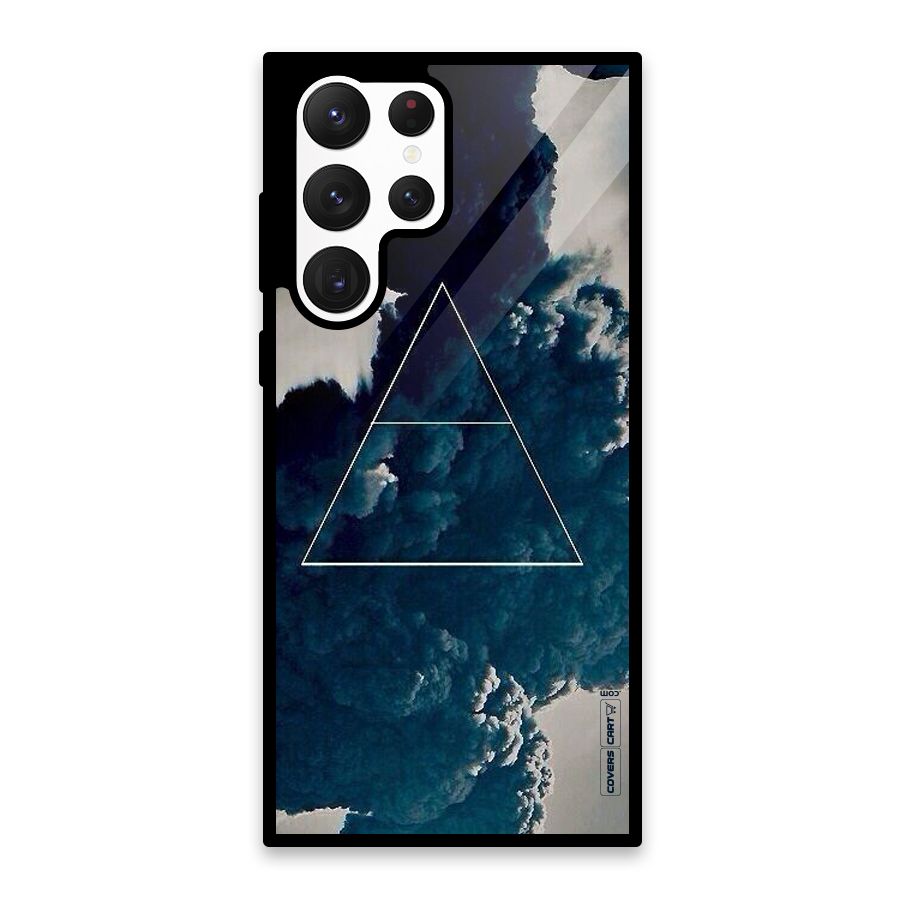 Blue Hue Smoke Glass Back Case for Galaxy S22 Ultra 5G