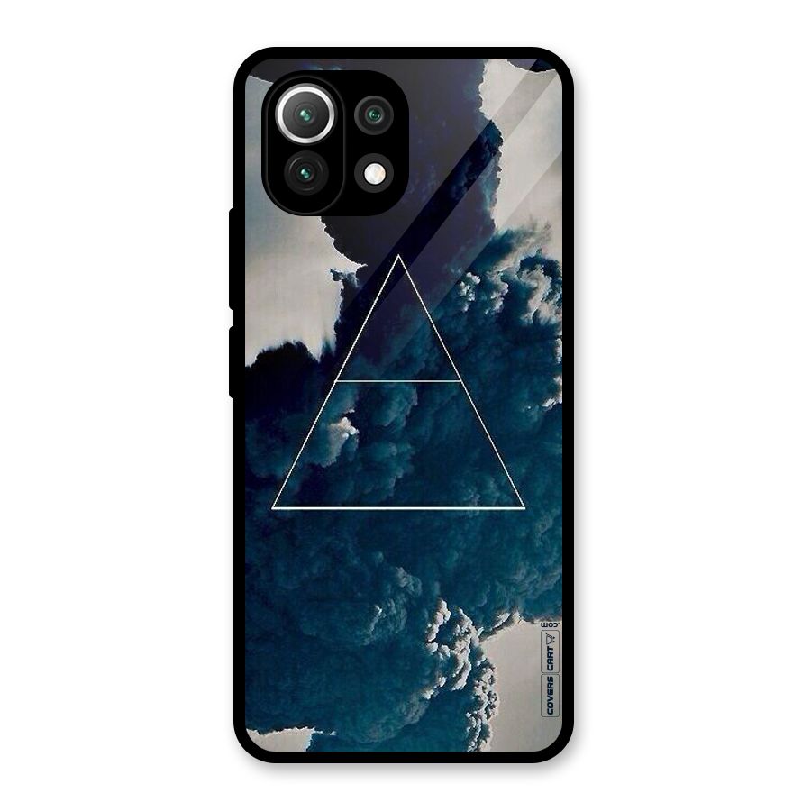 Blue Hue Smoke Glass Back Case for Mi 11 Lite