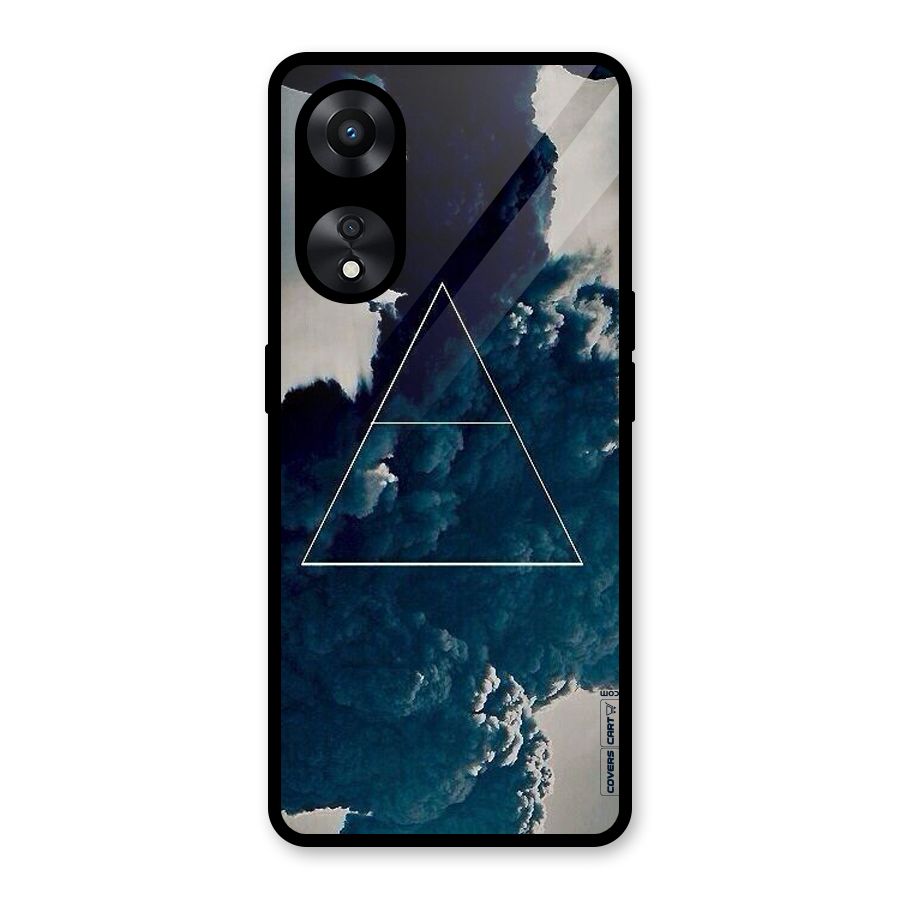 Blue Hue Smoke Glass Back Case for Oppo A78