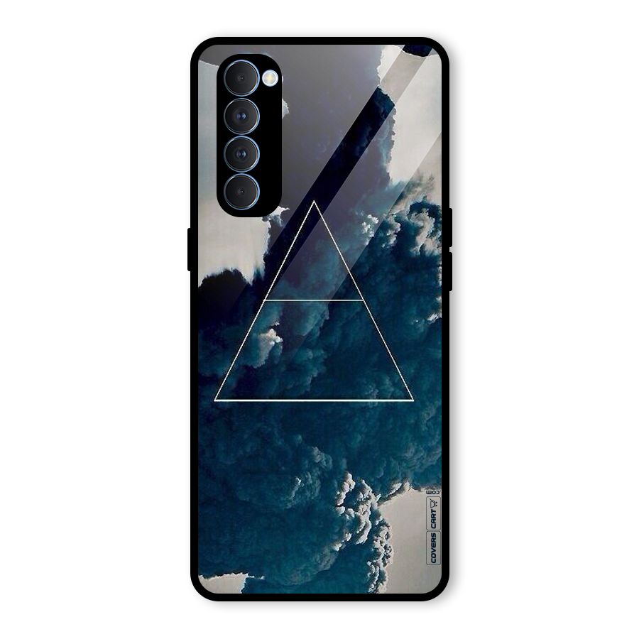 Blue Hue Smoke Glass Back Case for Oppo Reno4 Pro
