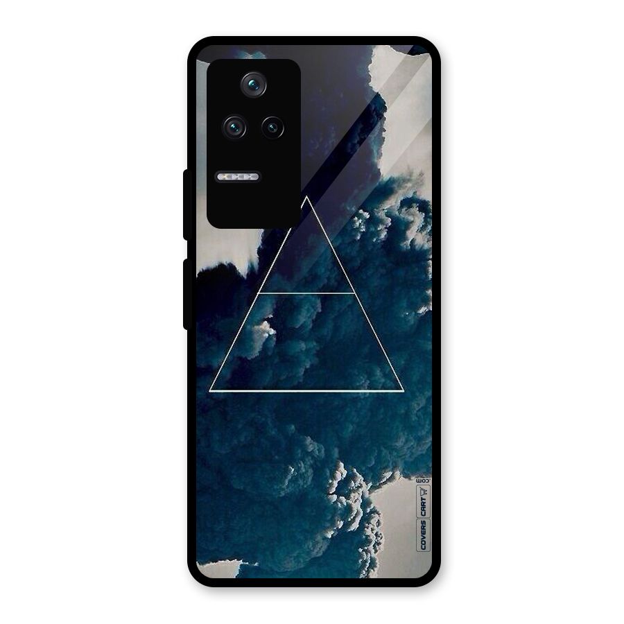 Blue Hue Smoke Glass Back Case for Poco F4 5G