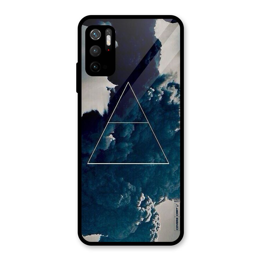 Blue Hue Smoke Glass Back Case for Poco M3 Pro 5G