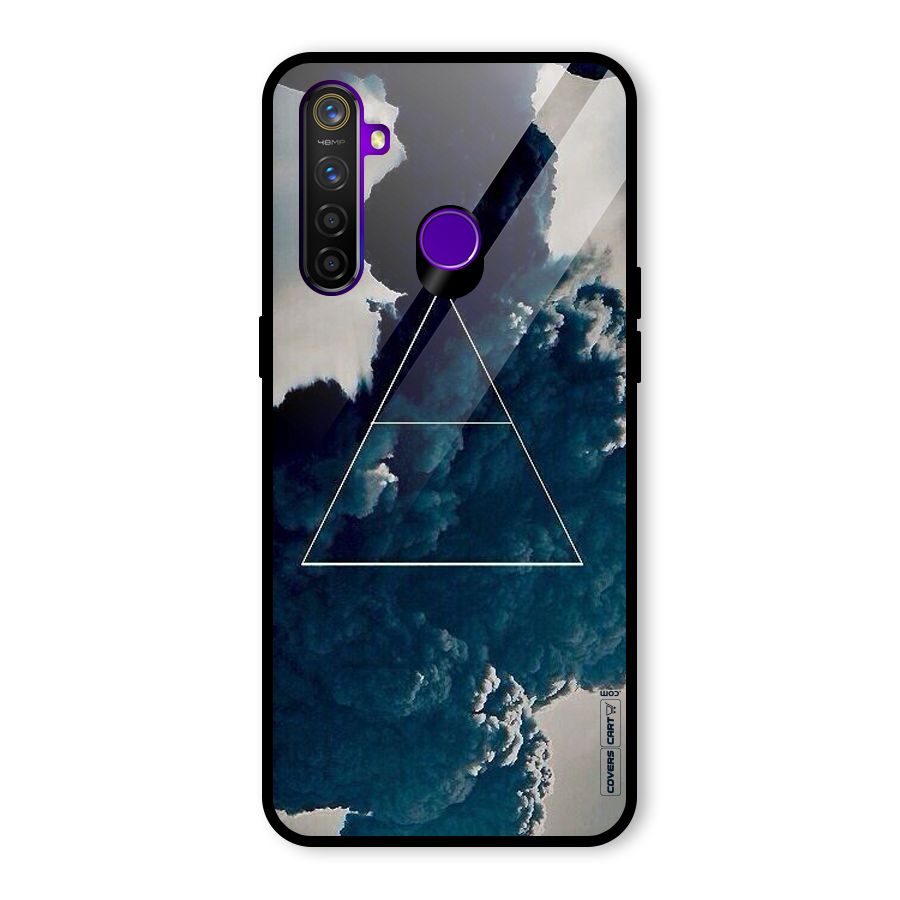 Blue Hue Smoke Glass Back Case for Realme 5 Pro