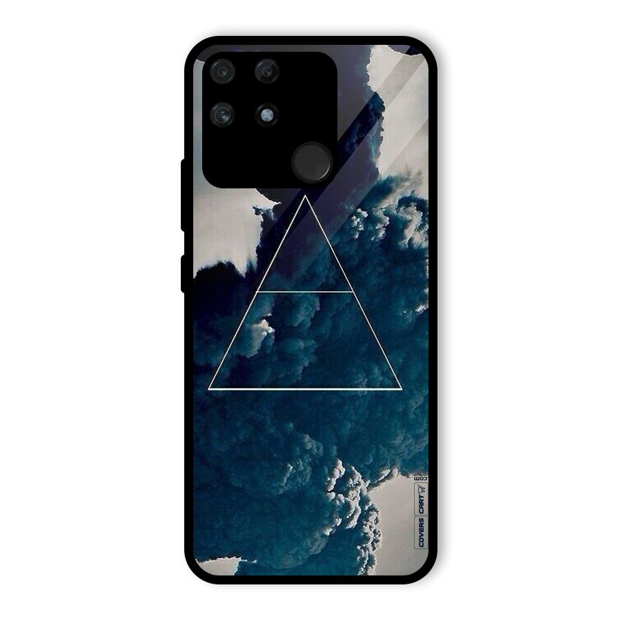 Blue Hue Smoke Glass Back Case for Realme Narzo 50A
