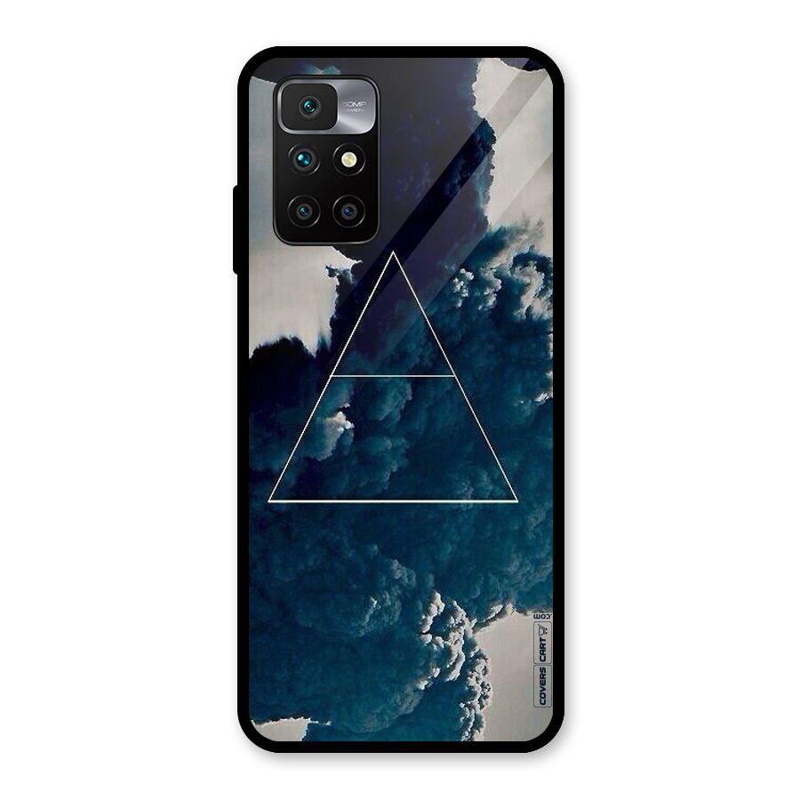 Blue Hue Smoke Glass Back Case for Redmi 10 Prime