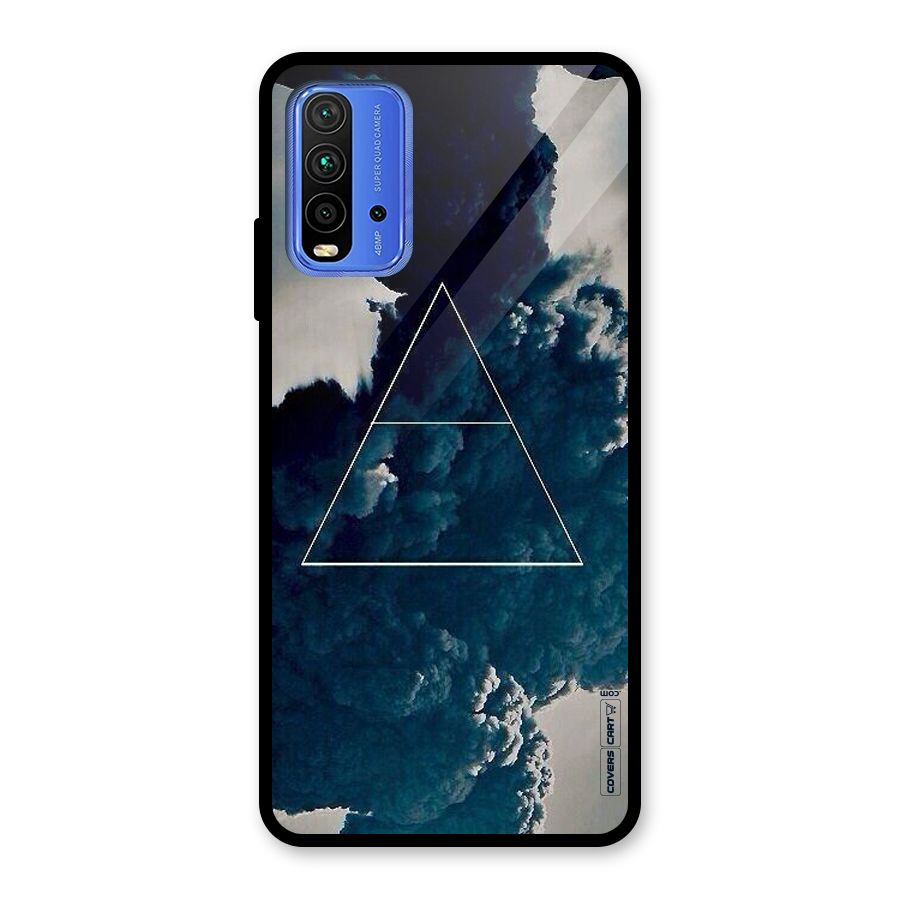 Blue Hue Smoke Glass Back Case for Redmi 9 Power
