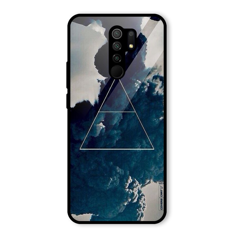 Blue Hue Smoke Glass Back Case for Redmi 9 Prime