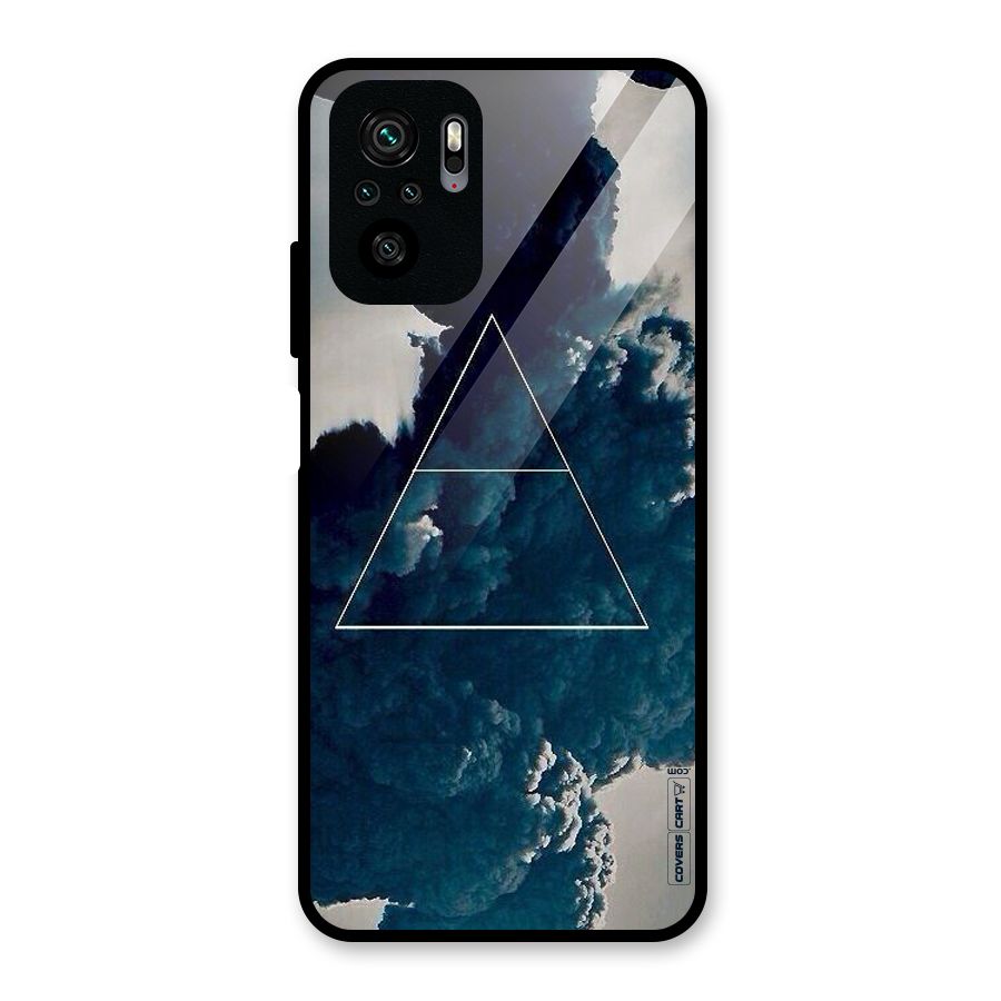 Blue Hue Smoke Glass Back Case for Redmi Note 10S