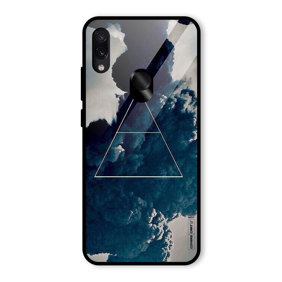 Blue Hue Smoke Glass Back Case for Redmi Note 7S
