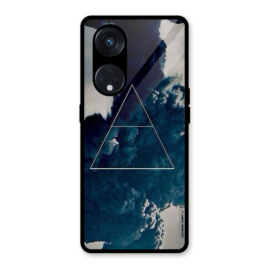 Blue Hue Smoke Glass Back Case for Reno8 T 5G