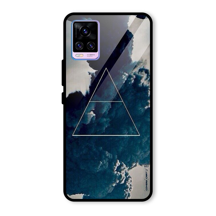 Blue Hue Smoke Glass Back Case for Vivo V20 Pro