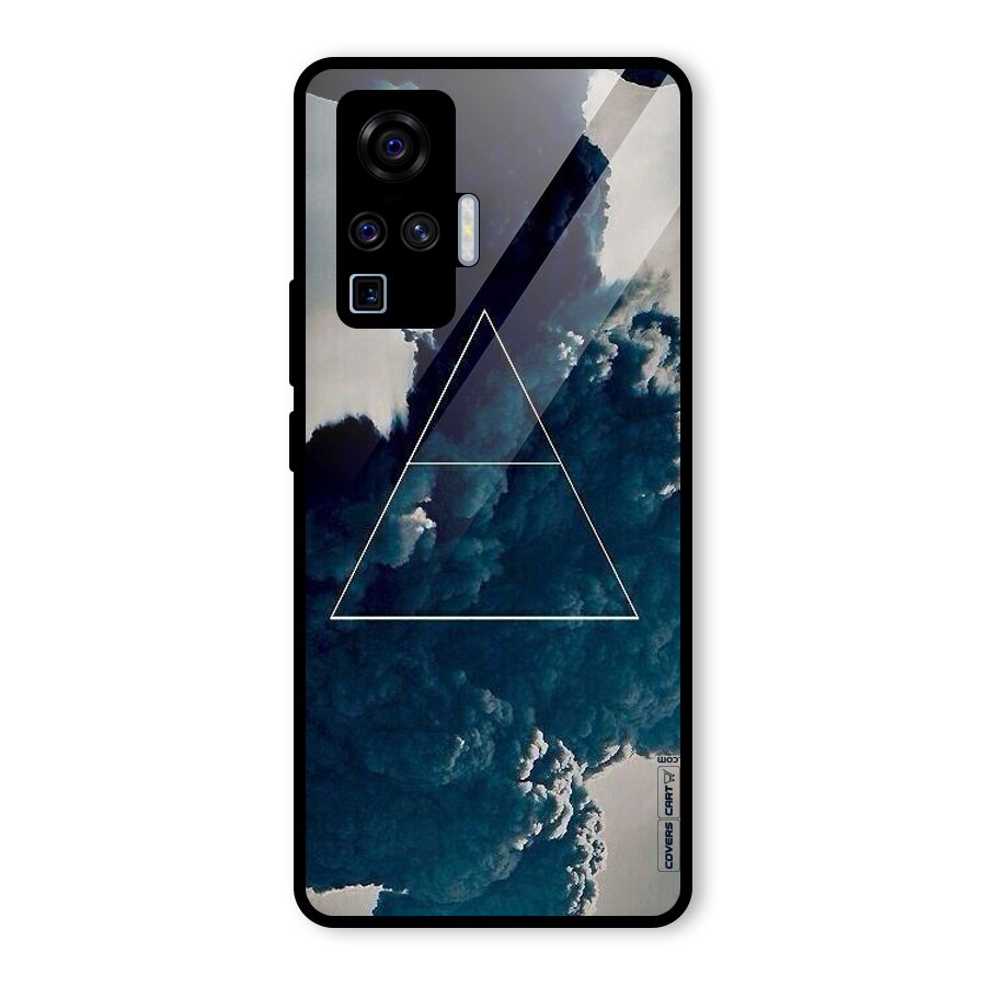 Blue Hue Smoke Glass Back Case for Vivo X50 Pro
