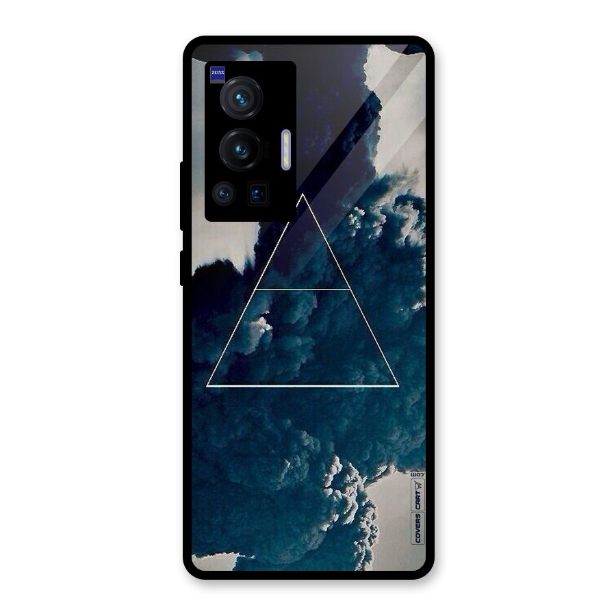 Blue Hue Smoke Glass Back Case for Vivo X70 Pro