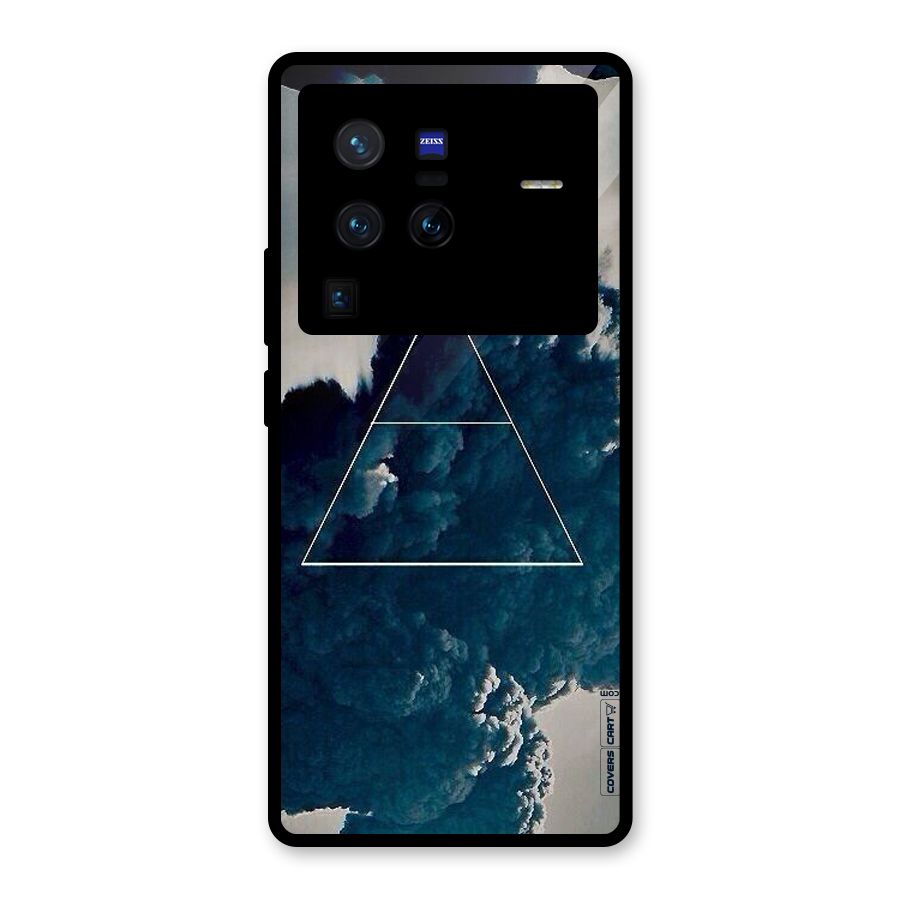 Blue Hue Smoke Glass Back Case for Vivo X80 Pro