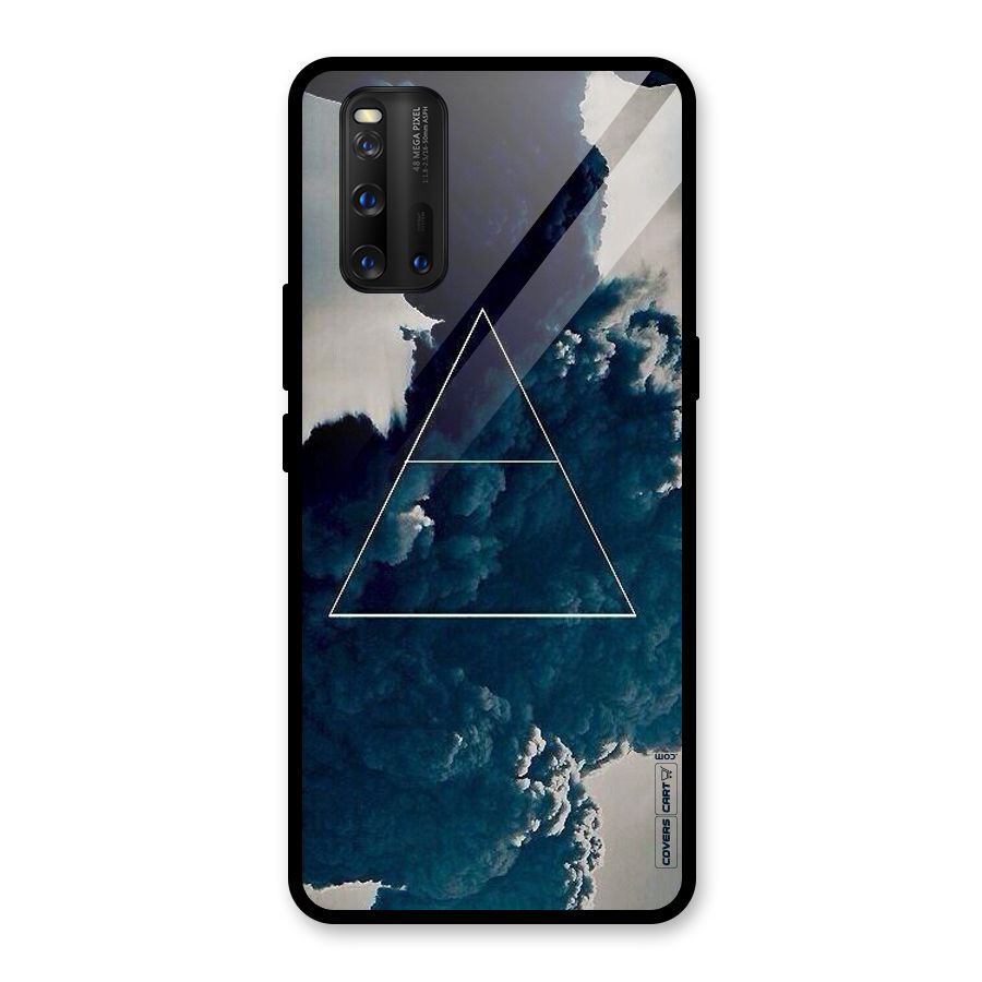 Blue Hue Smoke Glass Back Case for Vivo iQOO 3