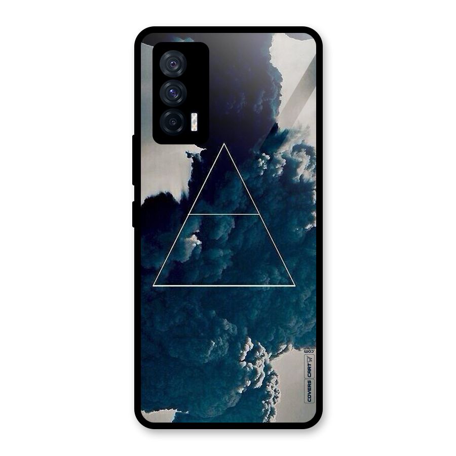 Blue Hue Smoke Glass Back Case for Vivo iQOO 7 5G