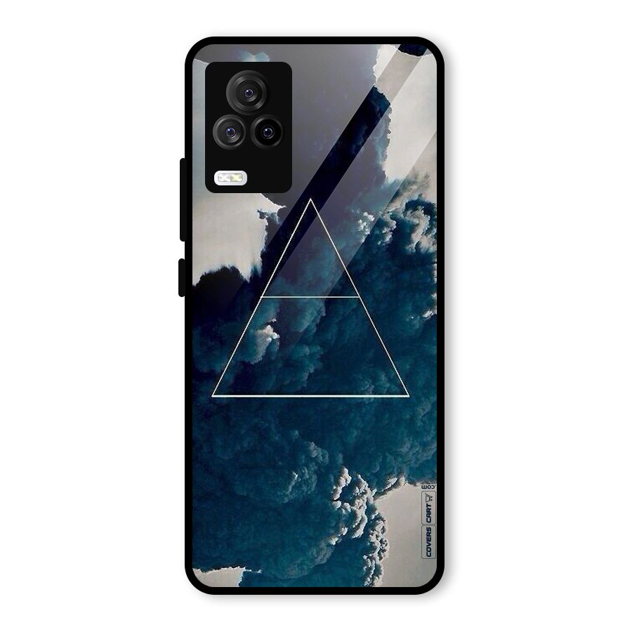 Blue Hue Smoke Glass Back Case for Vivo iQOO 7 Legend 5G