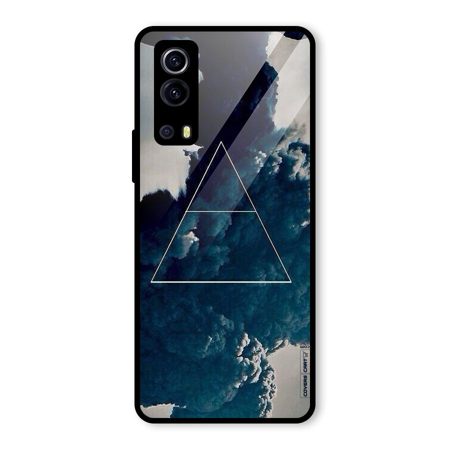 Blue Hue Smoke Glass Back Case for Vivo iQOO Z3