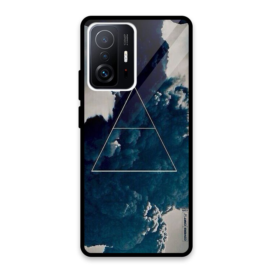 Blue Hue Smoke Glass Back Case for Xiaomi 11T Pro