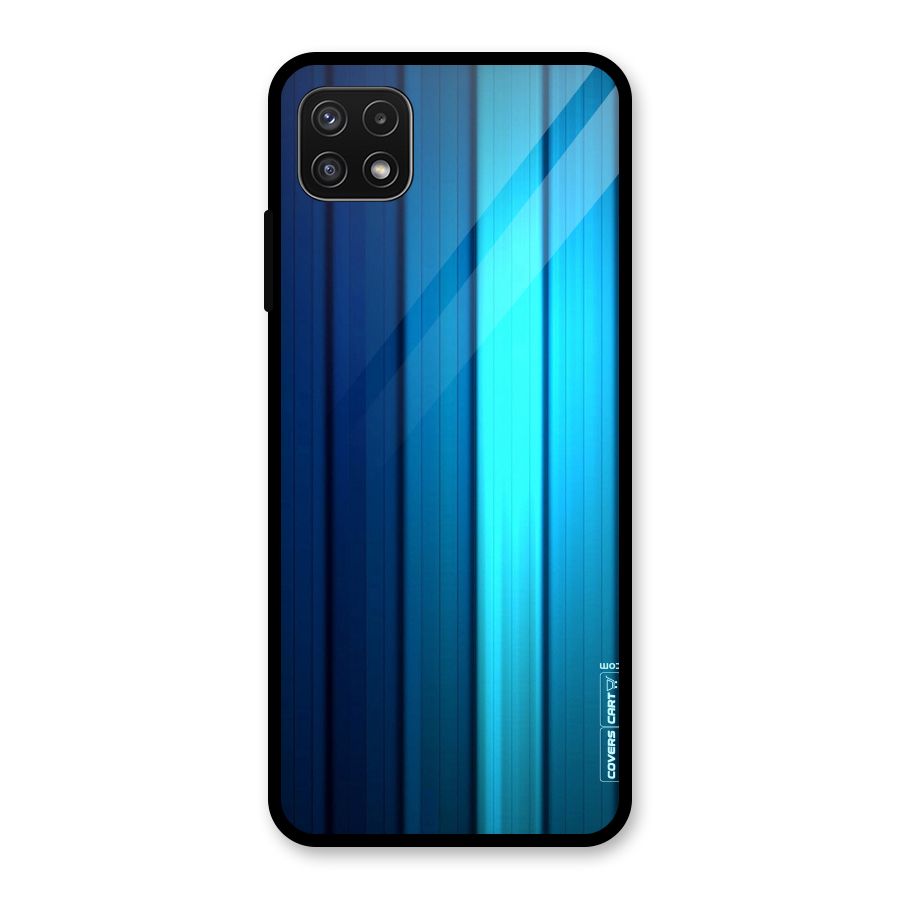 Blue Hues Glass Back Case for Galaxy A22 5G