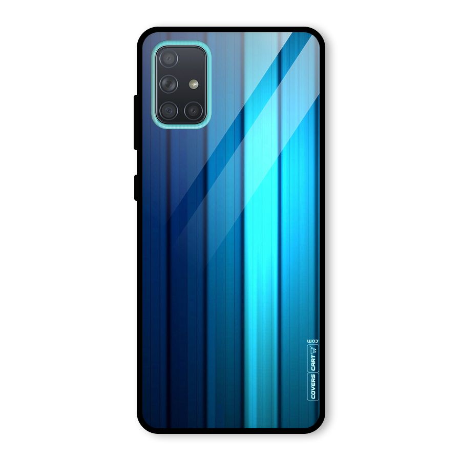 Blue Hues Glass Back Case for Galaxy A71