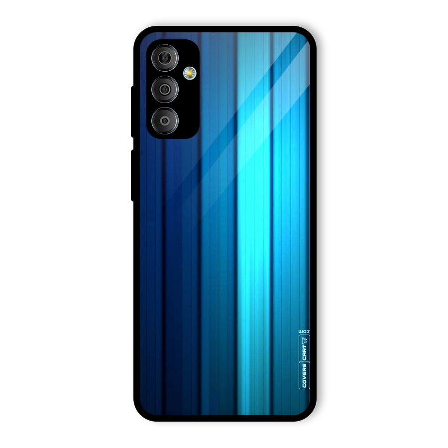 Blue Hues Glass Back Case for Galaxy F23