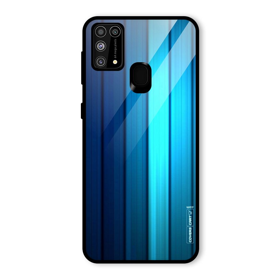 Blue Hues Glass Back Case for Galaxy F41