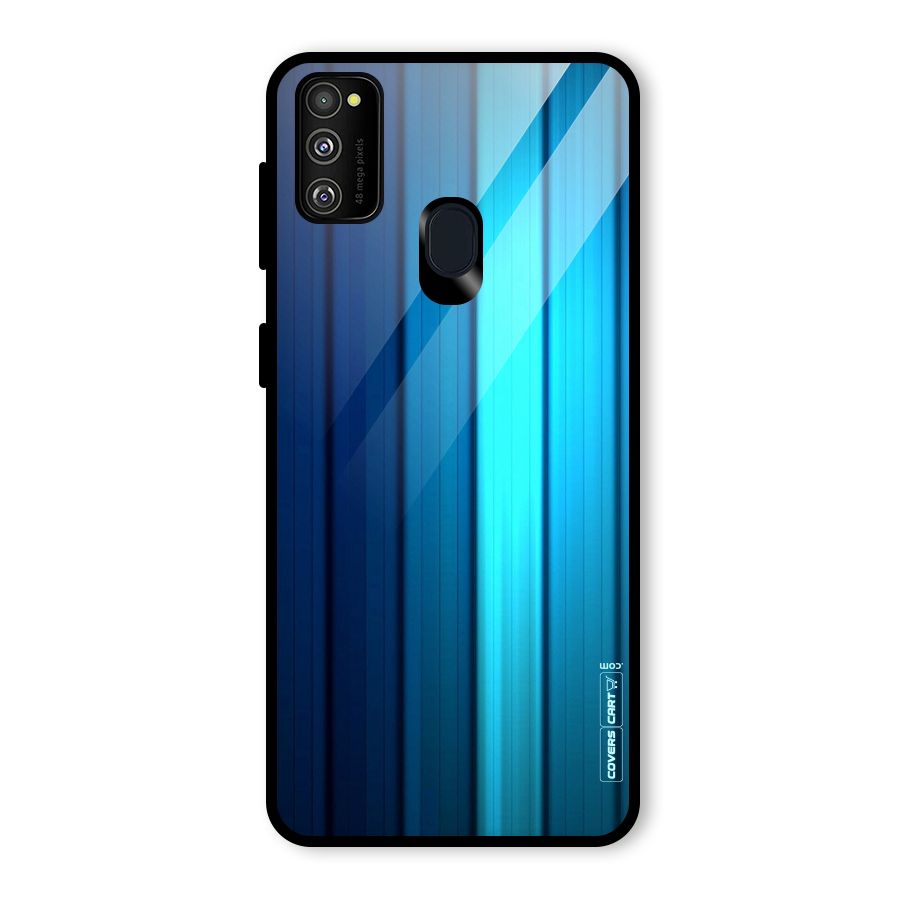 Blue Hues Glass Back Case for Galaxy M30s